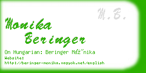 monika beringer business card